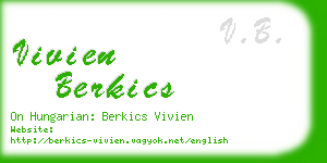 vivien berkics business card